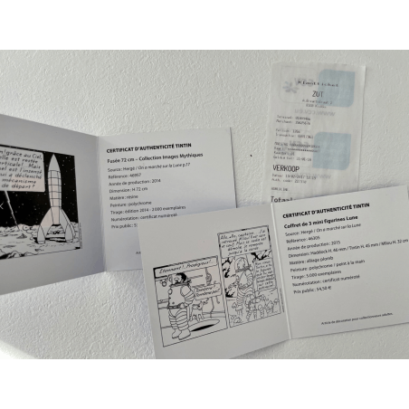 Tintin / Hergé / Statuette Moulinsart 46957 / Fusée (72 cm) + Figurines 46305 - (2014/2015)