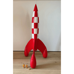 Tintin / Hergé / Statuette Moulinsart 46957 / Fusée (72 cm) + Figurines 46305 - (2014/2015)