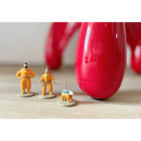 Tintin / Hergé / Statuette Moulinsart 46957 / Fusée (72 cm) + Figurines 46305 - (2014/2015)