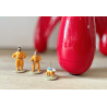 Tintin / Hergé / Statuette Moulinsart 46957 / Fusée (72 cm) + Figurines 46305 - (2014/2015)