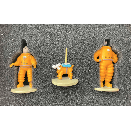 Tintin / Hergé / Statuette Moulinsart 46957 / Fusée (72 cm) + Figurines 46305 - (2014/2015)