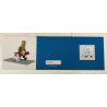 Tintin / Hergé / Moulinsart Réf 45994 / Tintin et Milou valise - Ils arrivent - socle pavé - (2022)