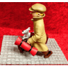 Tintin / Hergé / Moulinsart Réf 45994 / Tintin et Milou valise - Ils arrivent - socle pavé - (2022)