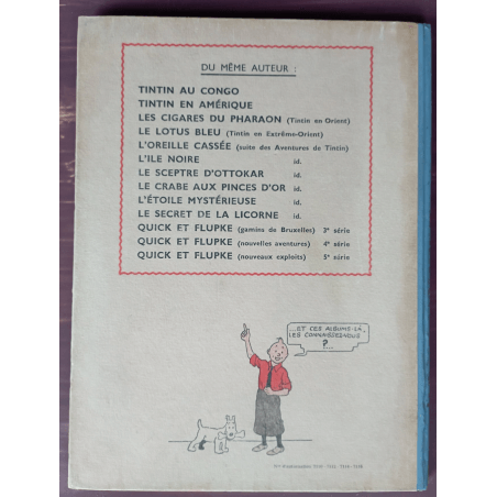 Tintin T.10 / Hergé / L'étoile mystérieuse (A23) / C / (1944)