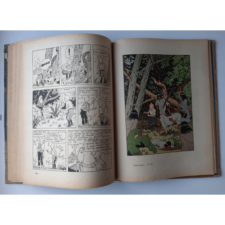 Tintin T.06 / Hergé / L'oreille cassée (A18, grande image) - C - N&B - Réédition (1942)