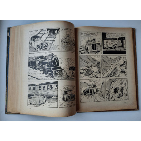 Tintin T.06 / Hergé / L'oreille cassée (A18, grande image) - C - N&B - Réédition (1942)