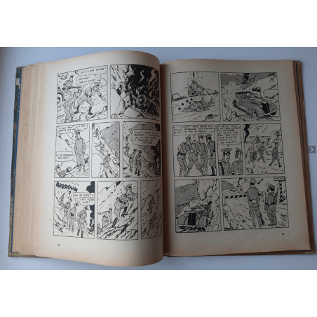 Tintin T.06 / Hergé / L'oreille cassée (A18, grande image) - C - N&B - Réédition (1942)