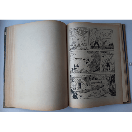 Tintin T.06 / Hergé / L'oreille cassée (A18, grande image) - C - N&B - Réédition (1942)