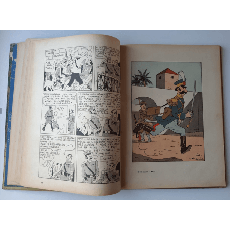Tintin T.06 / Hergé / L'oreille cassée (A18, grande image) - C - N&B - Réédition (1942)