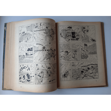 Tintin T.06 / Hergé / L'oreille cassée (A18, grande image) - C - N&B - Réédition (1942)