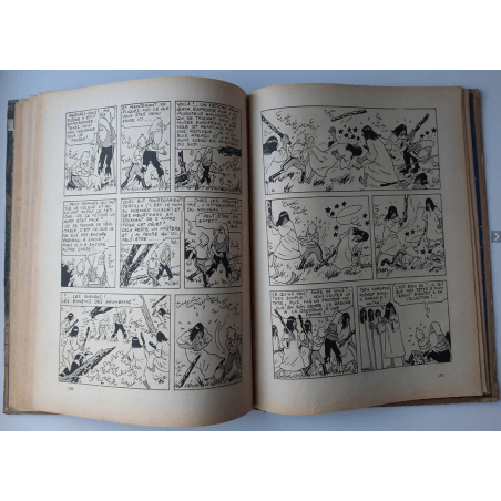 Tintin T.06 / Hergé / L'oreille cassée (A18, grande image) - C - N&B - Réédition (1942)