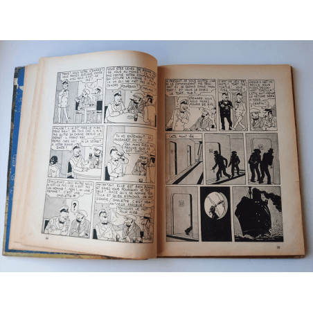 Tintin T.06 / Hergé / L'oreille cassée (A18, grande image) - C - N&B - Réédition (1942)