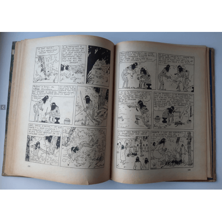 Tintin T.06 / Hergé / L'oreille cassée (A18, grande image) - C - N&B - Réédition (1942)