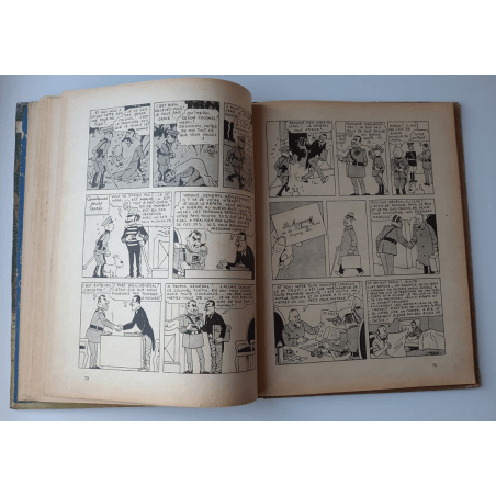 Tintin T.06 / Hergé / L'oreille cassée (A18, grande image) - C - N&B - Réédition (1942)