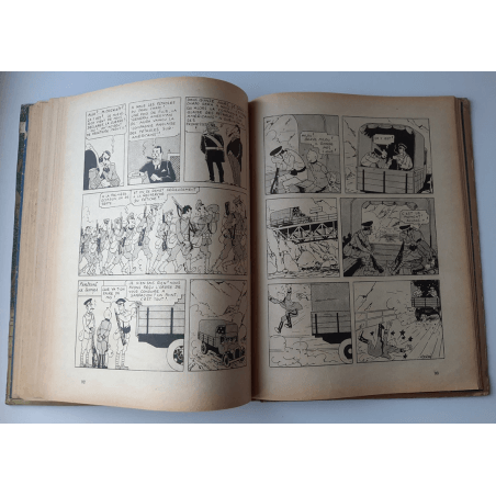 Tintin T.06 / Hergé / L'oreille cassée (A18, grande image) - C - N&B - Réédition (1942)