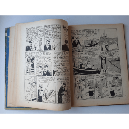 Tintin T.06 / Hergé / L'oreille cassée (A18, grande image) - C - N&B - Réédition (1942)