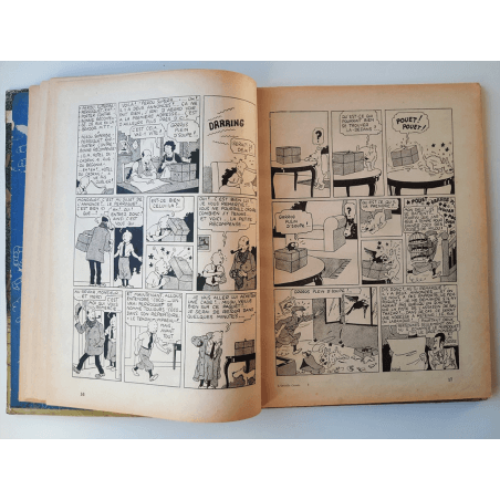 Tintin T.06 / Hergé / L'oreille cassée (A18, grande image) - C - N&B - Réédition (1942)