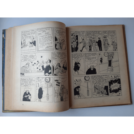 Tintin T.06 / Hergé / L'oreille cassée (A18, grande image) - C - N&B - Réédition (1942)