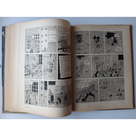 Tintin T.06 / Hergé / L'oreille cassée (A18, grande image) - C - N&B - Réédition (1942)