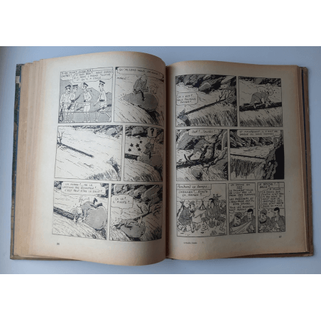 Tintin T.06 / Hergé / L'oreille cassée (A18, grande image) - C - N&B - Réédition (1942)