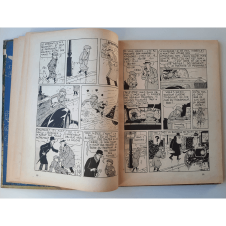 Tintin T.06 / Hergé / L'oreille cassée (A18, grande image) - C - N&B - Réédition (1942)