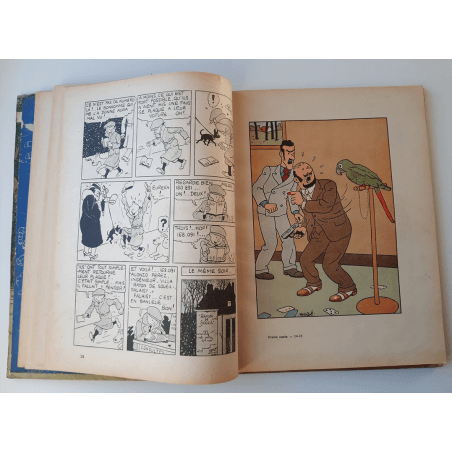 Tintin T.06 / Hergé / L'oreille cassée (A18, grande image) - C - N&B - Réédition (1942)