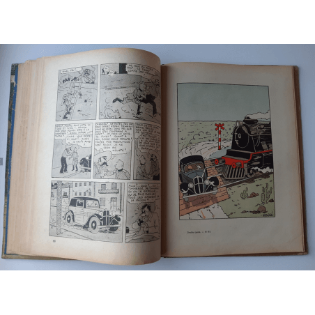 Tintin T.06 / Hergé / L'oreille cassée (A18, grande image) - C - N&B - Réédition (1942)