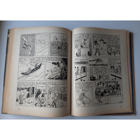 Tintin T.06 / Hergé / L'oreille cassée (A18, grande image) - C - N&B - Réédition (1942)