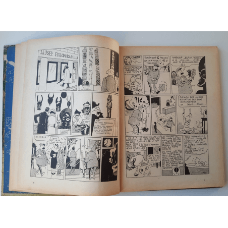 Tintin T.06 / Hergé / L'oreille cassée (A18, grande image) - C - N&B - Réédition (1942)