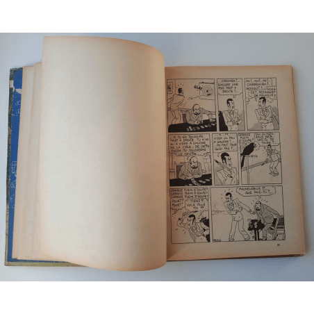 Tintin T.06 / Hergé / L'oreille cassée (A18, grande image) - C - N&B - Réédition (1942)