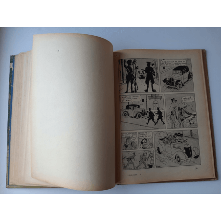 Tintin T.06 / Hergé / L'oreille cassée (A18, grande image) - C - N&B - Réédition (1942)