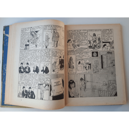 Tintin T.06 / Hergé / L'oreille cassée (A18, grande image) - C - N&B - Réédition (1942)