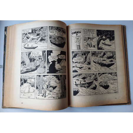 Tintin T.06 / Hergé / L'oreille cassée (A18, grande image) - C - N&B - Réédition (1942)