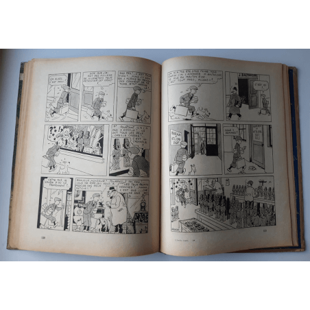 Tintin T.06 / Hergé / L'oreille cassée (A18, grande image) - C - N&B - Réédition (1942)