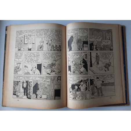 Tintin T.06 / Hergé / L'oreille cassée (A18, grande image) - C - N&B - Réédition (1942)