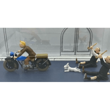 Tintin / Hergé / Voiture 1/24 / La moto de Tintin - le Sceptre d'Ottokar - (2021)