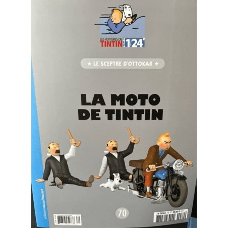 Tintin / Hergé / Voiture 1/24 / La moto de Tintin - le Sceptre d'Ottokar - (2021)