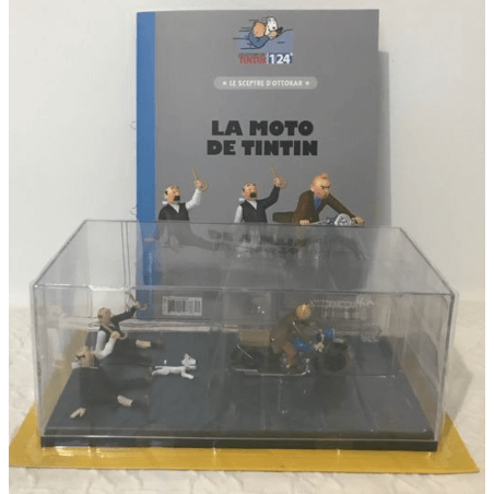 Tintin / Hergé / Voiture 1/24 / La moto de Tintin - le Sceptre d'Ottokar - (2021)
