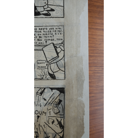 Tintin T.01 / Hergé / Tintin au Pays des Soviets / C - N&B + Carte de visite Hergé - EO - (1930)