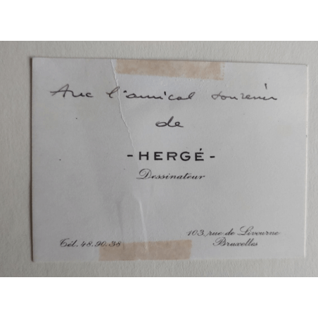 Tintin T.01 / Hergé / Tintin au Pays des Soviets / C - N&B + Carte de visite Hergé - EO - (1930)