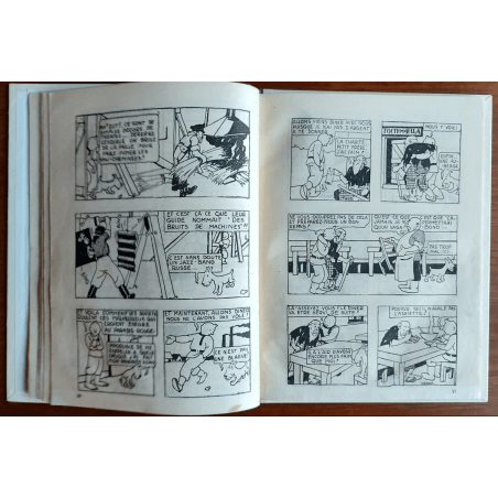 Tintin T.01 / Hergé / Tintin au Pays des Soviets / C - N&B + Carte de visite Hergé - EO - (1930)
