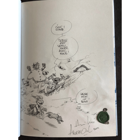  Trolls de Troy T.06 / Mourier / Trolls dans la Brume / ex-libris / 2x dédicaces Mourier - Arleston / coffret / TL - (2002)