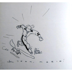 Une Aventure de Spirou et Fantasio par... T.05 / ex-libris / 1x dédicace Schwartz / 1x C - EO - 2009