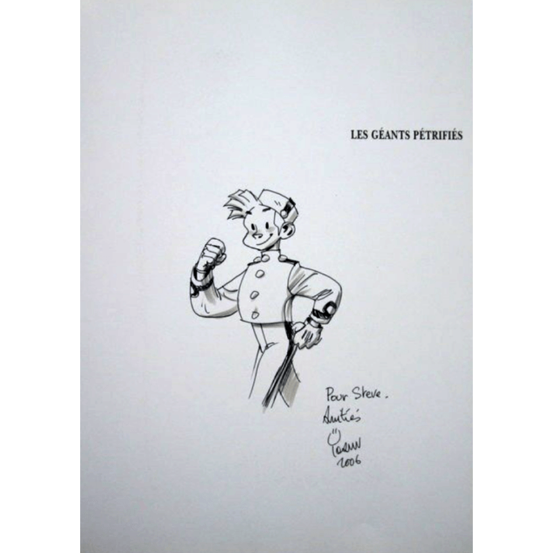 Une Aventure de Spirou et Fantasio par... T.01 / ex-libris / 1x dédicace Yoann / 2x C - EO - (2006)
