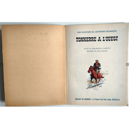 Blueberry T.02 / Gir - Jean Giraud / Tonnerre à l'ouest / B / EO Belge / 1966