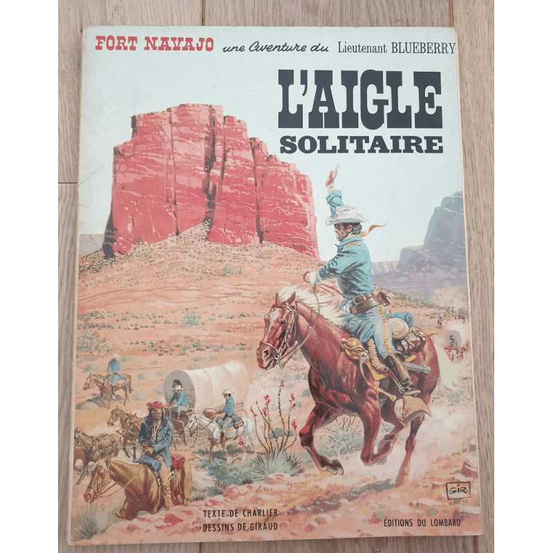 Blueberry T.03 / Air - Jean Giraud / L' Aigle Solitaire + dédicace manuscrite - B par Dargaud / EO française - (1967)