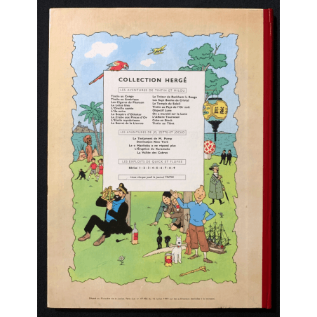 Tintin T.20 / Hergé / Tintin au Tibet (B29 française) - C - EO - (1960)