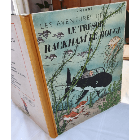  Tintin T.12 / Hergé / Le trésor de Rackham le Rouge (A24) - C - EO - (1945)
