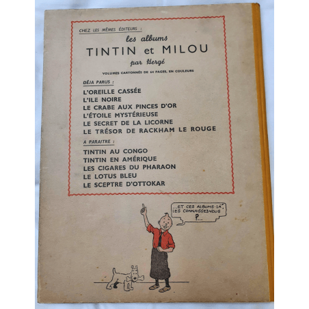  Tintin T.12 / Hergé / Le trésor de Rackham le Rouge (A24) - C - EO - (1945)