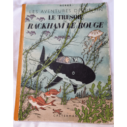  Tintin T.12 / Hergé / Le trésor de Rackham le Rouge (A24) - C - EO - (1945)